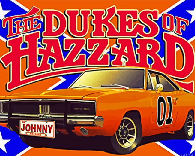 The Dukes Of Hazzard Poster Painting By Numberss.png