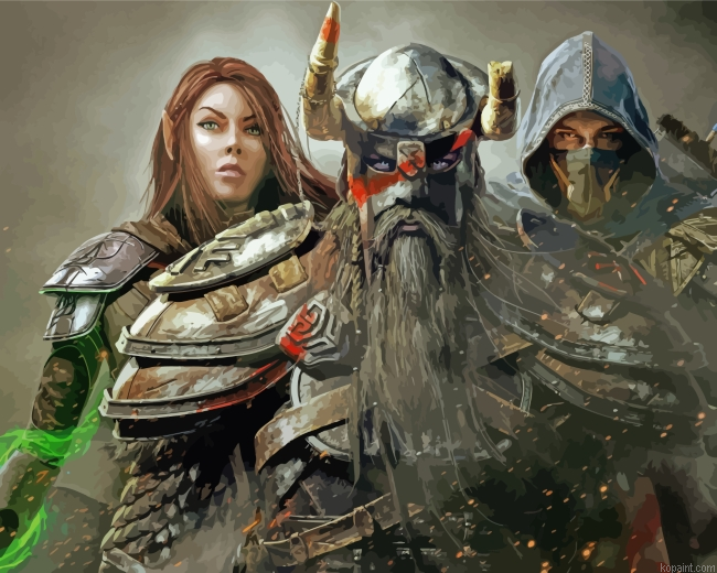 The Elder Scrolls Characters Paint By Numbers