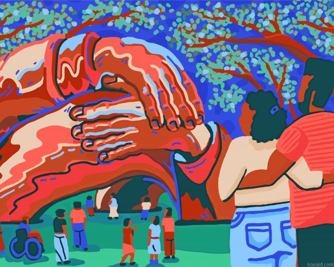 The Embrace Sculpture Boston Painting By Numberss.png