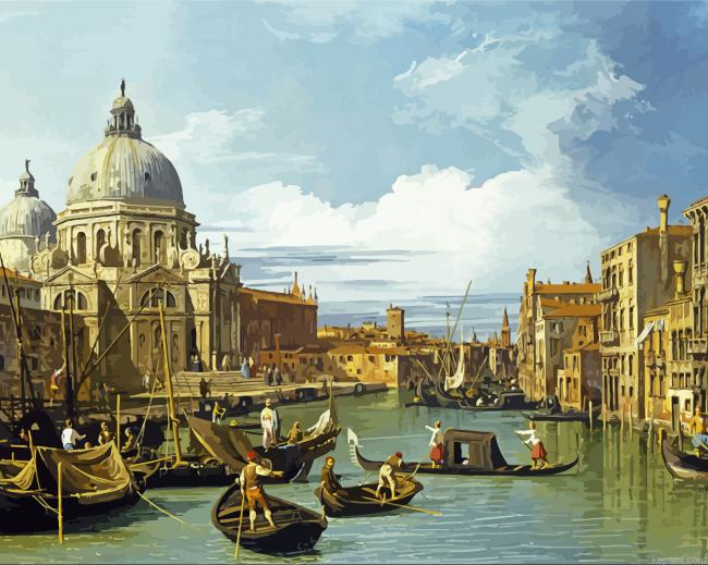 The Entrance To The Grand Canal Venice By Canaletto Paint By Numbers.png