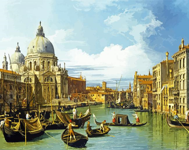 The Entrance To The Grand Canal Venice Painting By Numberss.png