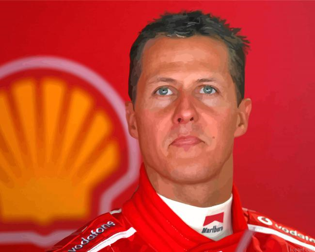 The Famous Driver Michael Schumacher Painting By Numberss.png