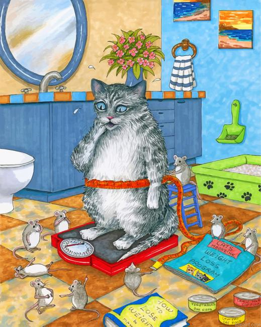 The Fat Cat Painting By Numberss.png