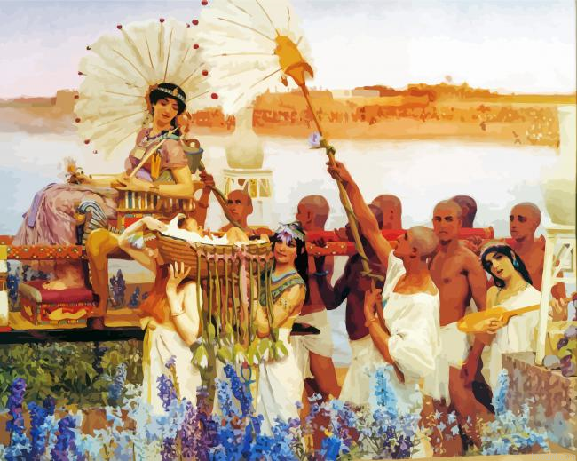 The Finding Of Moses By Alma Tadema Painting By Numberss.png