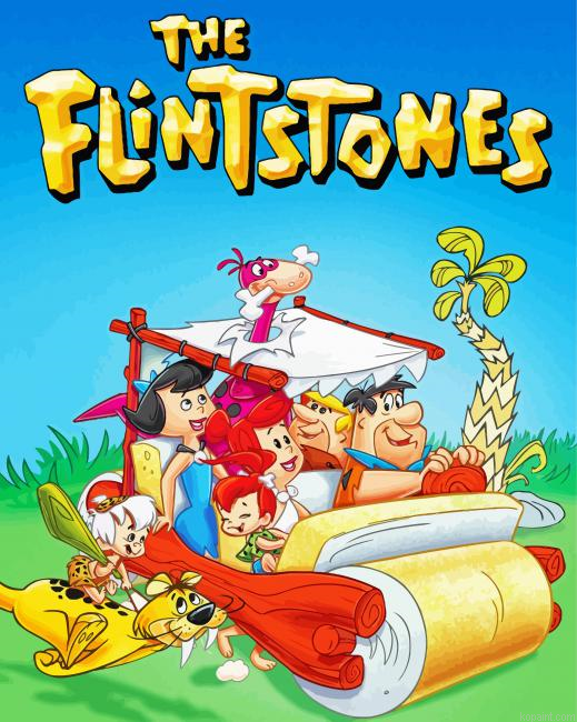 The Flintstones Animation Painting By Numberss.png