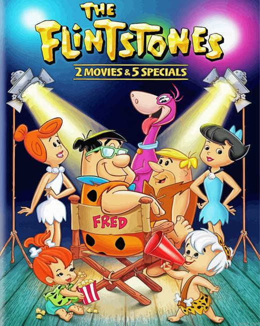 The Flintstones Animation Poster Painting By Numberss.png