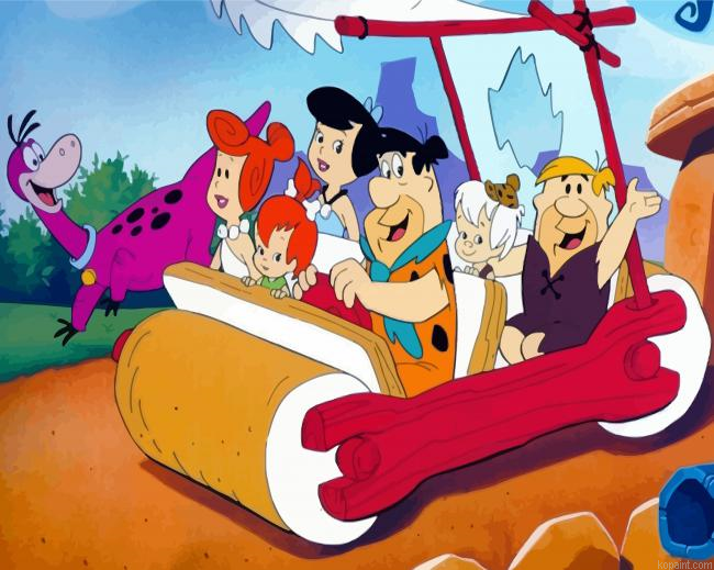 The Flintstones Cartoon Painting By Numberss.png