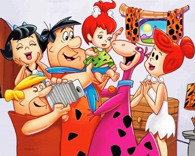 The Flintstones Characters Painting By Numberss.png
