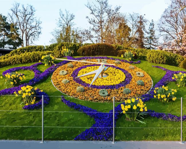 The Flower Clock Geneva Painting By Numberss.png