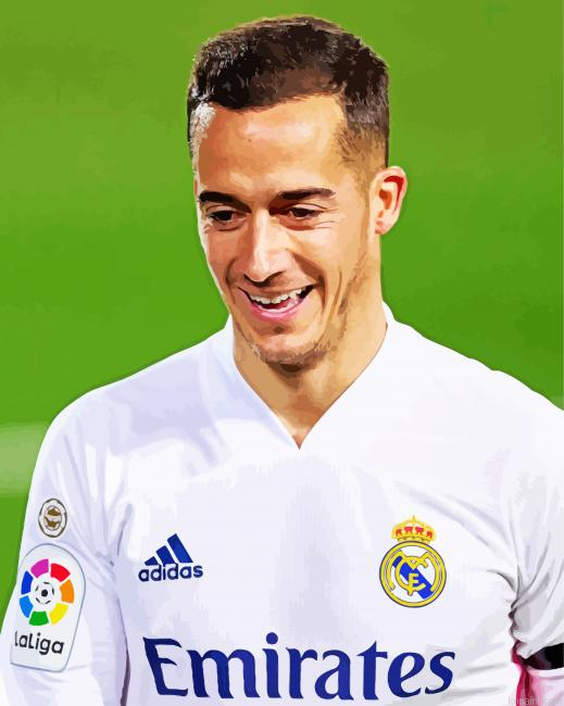 The Footballer Lucas Vazquez Painting By Numberss.png