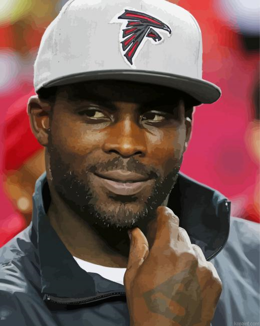 The Footballer Michael Vick Paint By Numbers