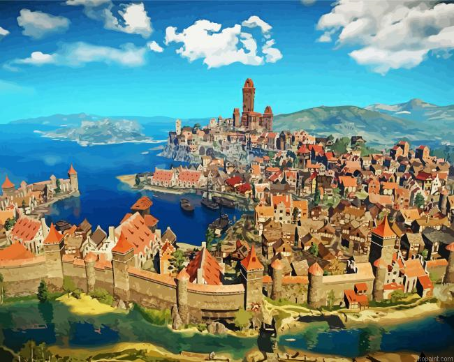 The Free City Novigrad Painting By Numberss.png