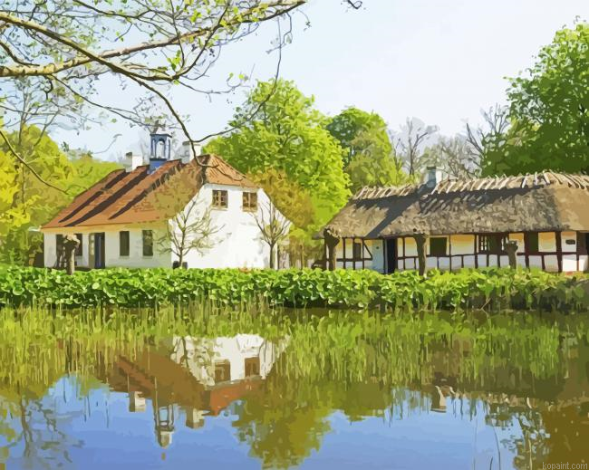 The Funen Village Odense Paint By Numbers.png