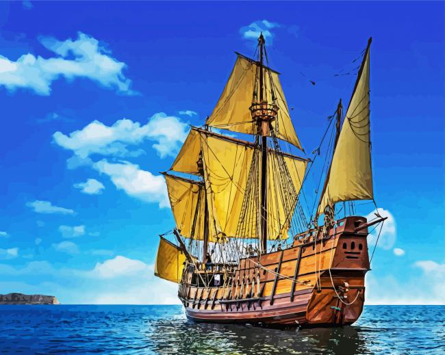 The Galleon Ship Painting By Numberss.png