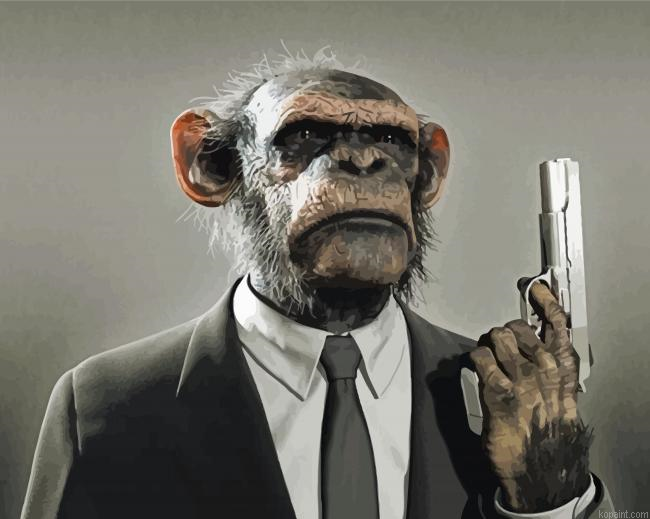 The Gangster Monkey Painting By Numberss.png