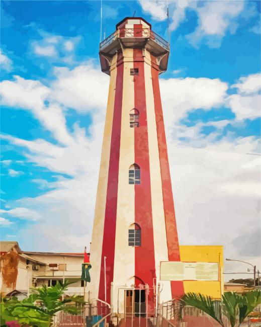 The Georgetown Lighthouse Guyana Painting By Numberss.png