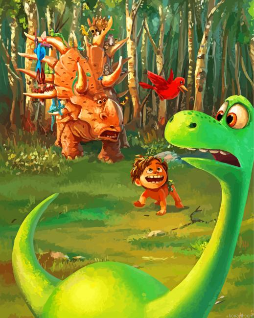 The Good Dinosaur Animation Paint By Numbers