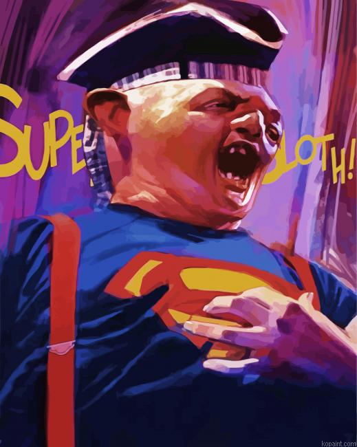 The Goonies Super Sloth Art Painting By Numberss.png