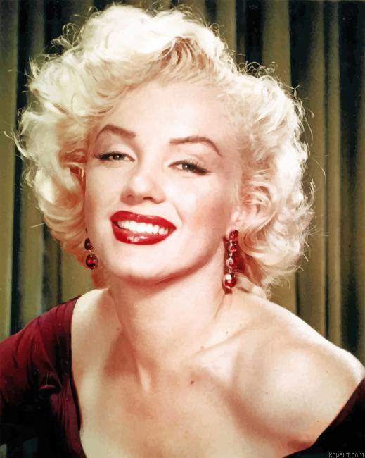 The Gorgeous Marilyn Monroe Painting By Numberss.png