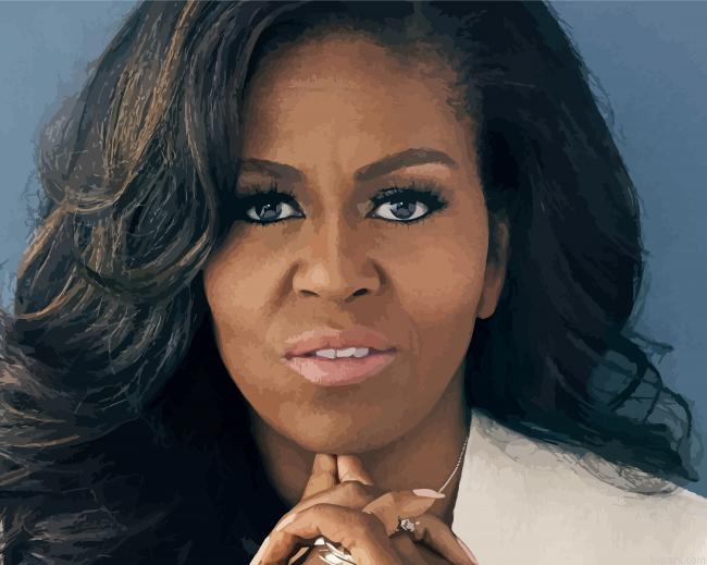 The Gorgeous Michelle Obama Paint By Numbers