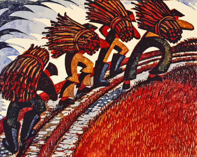 The Gypsies By Sybil Andrews Painting By Numberss.png