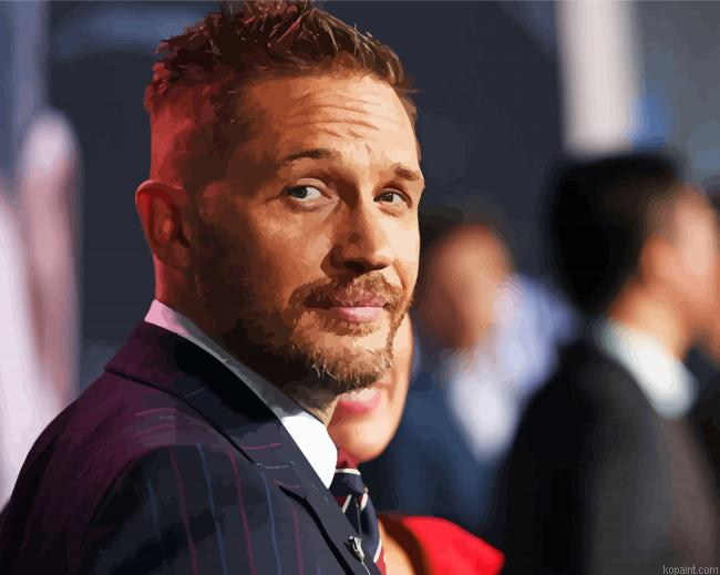 The Handsome Actor Tom Hardy Painting By Numberss.png