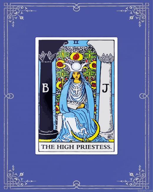 The High Priestess Art Painting By Numberss.png