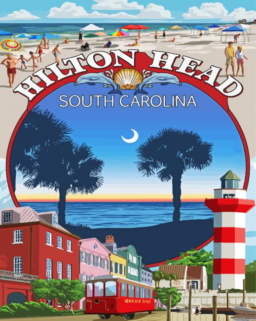 The Hilton Head South Carolina Poster Painting By Numberss.png