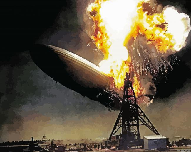The Hindenburg Crash Disaster Painting By Numberss.png