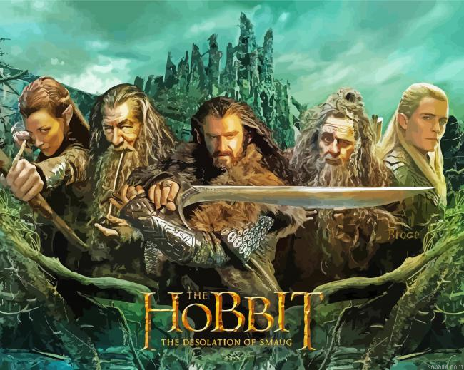 The Hobbit Fantasy Film Painting By Numberss.png