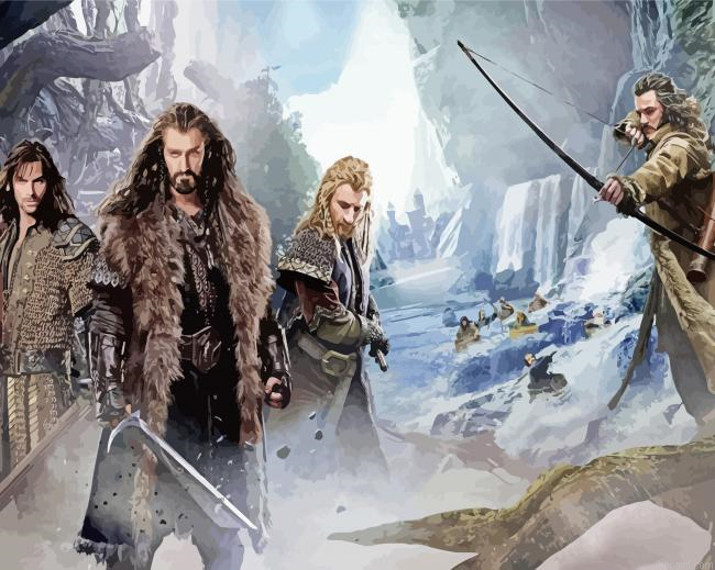 The Hobbit Kili And Fili Painting By Numberss.png