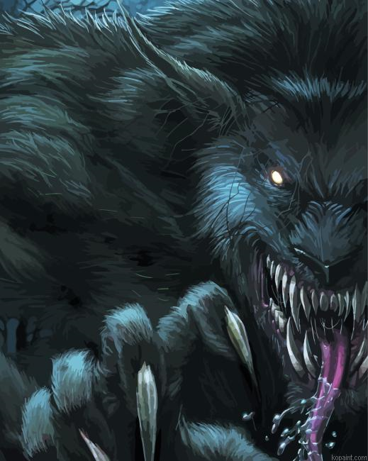 The Hungry Werewolf Painting By Numberss.png