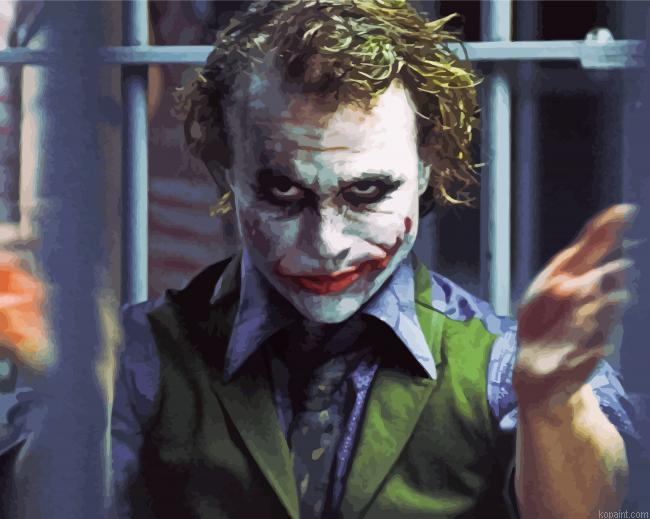 The Joker From The dark Night Paint By Numbers