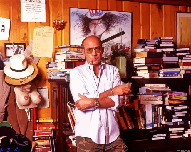 The Journalist Hunter S Thompson Painting By Numberss.png