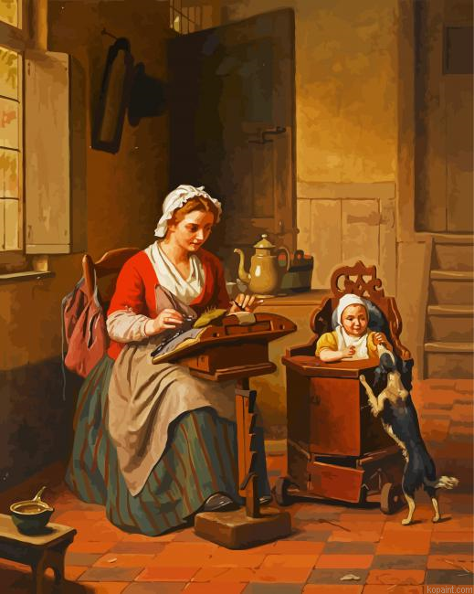 The Lacemaker Woman Painting By Numberss.png