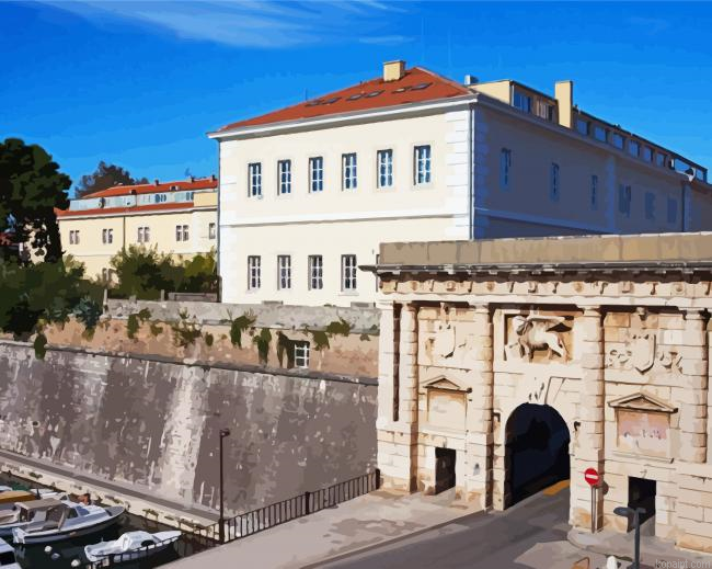 The Land Gate Zadar Painting By Numberss.png