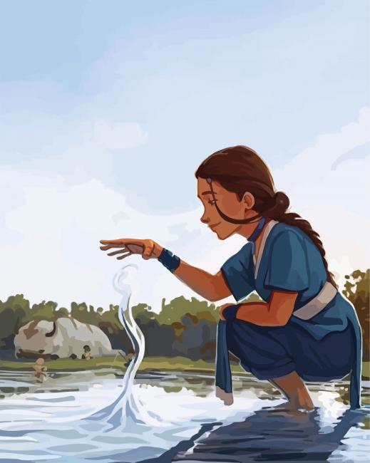 The Last Airbender Katara Painting By Numberss.png
