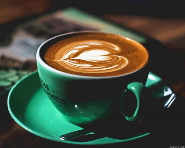 The Latte Coffee Cup Painting By Numberss.png