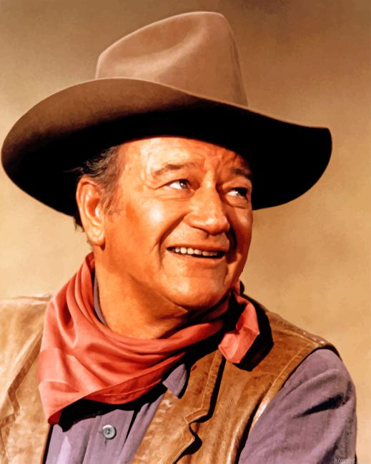 The Legend John Wayne Painting By Numberss.png