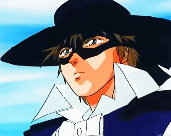 The Legend Of Zorro Japanese Anime Painting By Numberss.png