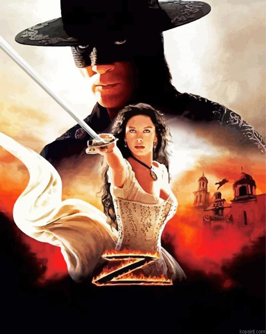 The Legend Of Zorro Movie Poster Painting By Numberss.png