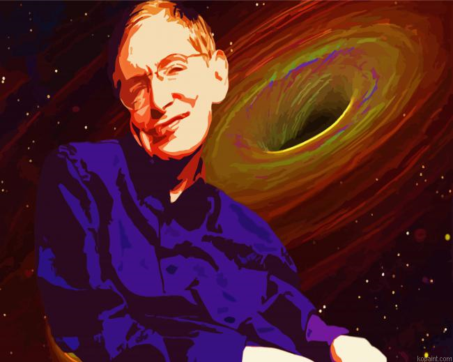 The Legend Stephen Hawking Painting By Numberss.png