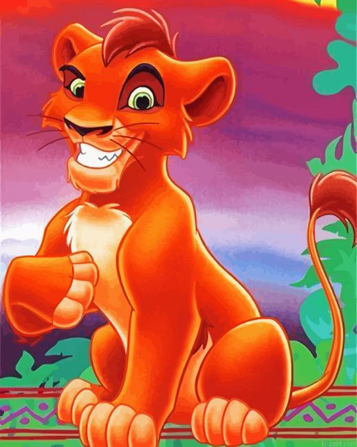 The Lion King Kovu Painting By Numberss.png