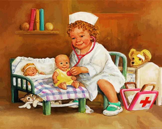 The Little Doctor Painting By Numberss.png