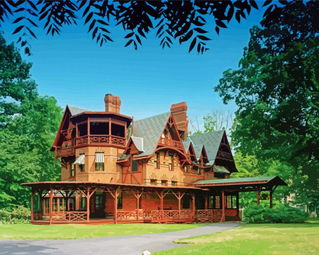 The Mark Twain Museum Connecticut Painting By Numberss.png