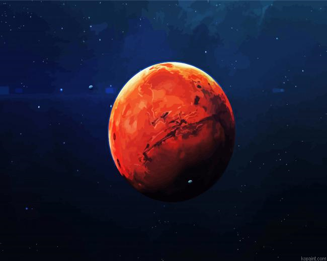 The Mars Planet Painting By Numberss.png