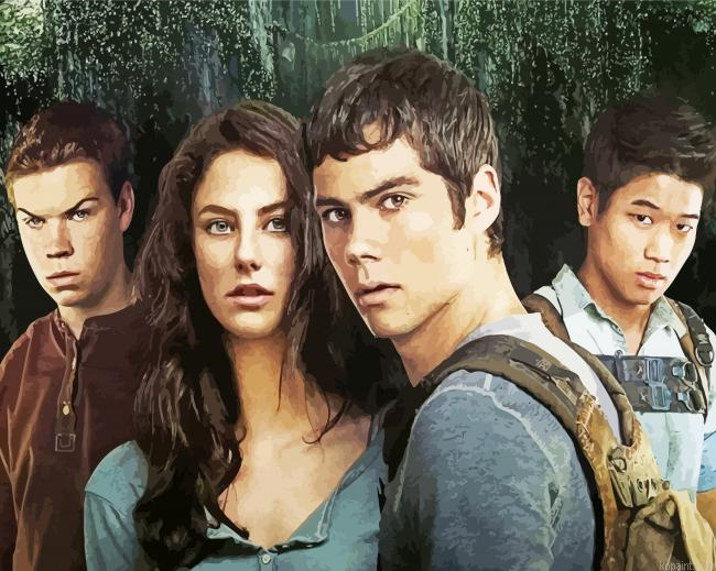 The Maze Runner Cast Paint By Numbers