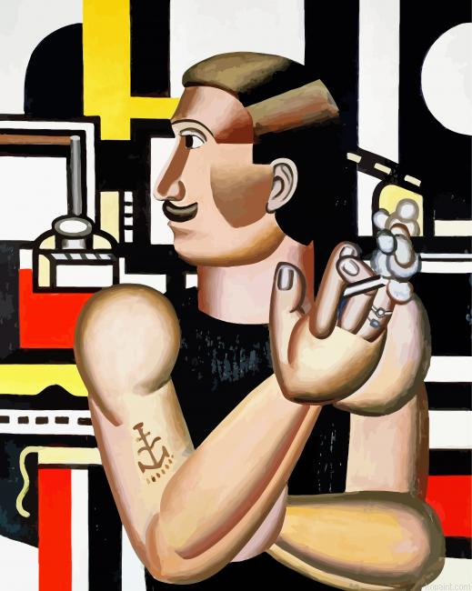 The Mechanic Fernard Leger Painting By Numberss.png