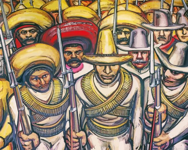 The Mexican Revolution Art Painting By Numberss.png