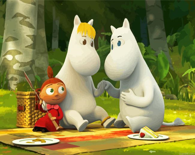 The Moomin Animation Painting By Numberss.png